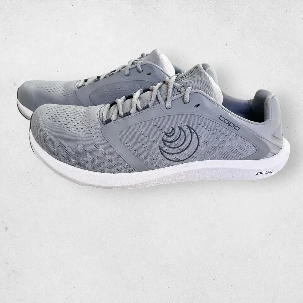 Topo Mens 11.5 Running Shoes ST-5 Gray Athletic Minimalist Zero Drop Lightweight